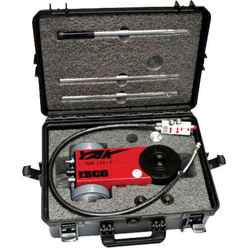 Cric portatif &agrave; 2 &eacute;tapes, 11 tonne(s)/22 tonne(s), Air comprim&eacute;/hydraulique Sécurité Médic