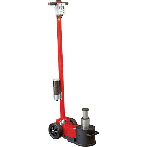 Cric HD &agrave; 2 &eacute;tapes, 22 tonne(s)/44 tonne(s), Air comprim&eacute;/hydraulique Sécurité Médic