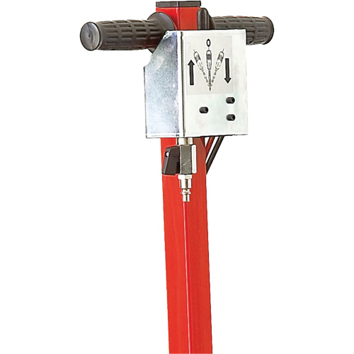 Cric HD &agrave; 2 &eacute;tapes, 22 tonne(s)/44 tonne(s), Air comprim&eacute;/hydraulique Sécurité Médic