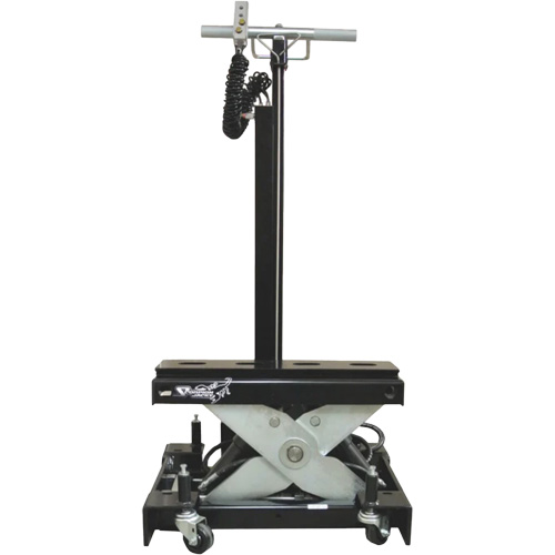 Floor Service Jack, 12 Ton(s) Capacity, 7-1/2" Lowered, 15-3/4" Raised, Air Hydraulic Sécurité Médic