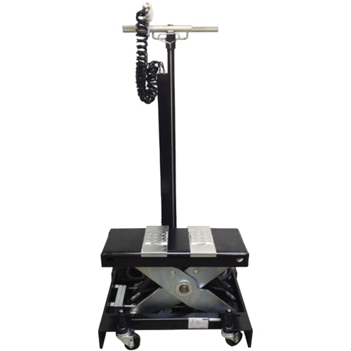 Low Profile Floor Service Jack, 12 Ton(s) Capacity, 7-1/2" Lowered, 15" Raised, Air Hydraulic Sécurité Médic