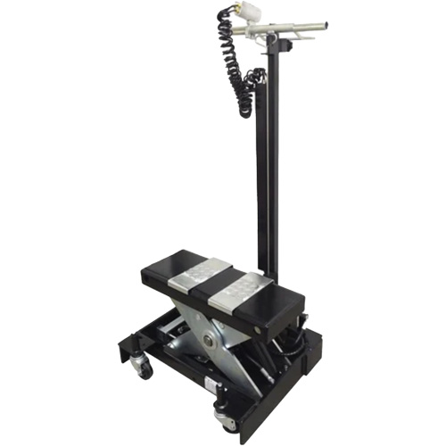Low Profile Floor Service Jack, 12 Ton(s) Capacity, 7-1/2" Lowered, 15" Raised, Air Hydraulic Sécurité Médic
