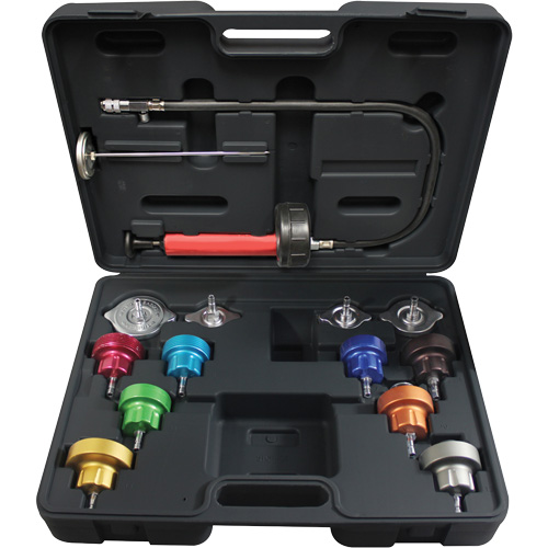 14-Piece Universal Cooling System Pressure Test Kit Sécurité Médic