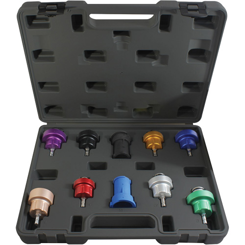 10-Piece Cooling System Pressure Test Adapter Kit Sécurité Médic