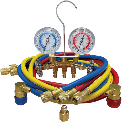 Automotive Manifold Gauge Set with Economy Couplers & Tank Adapter Sécurité Médic