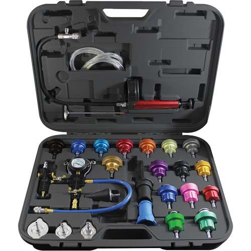 27-Piece Master Radiator Pressure Test Kit Sécurité Médic