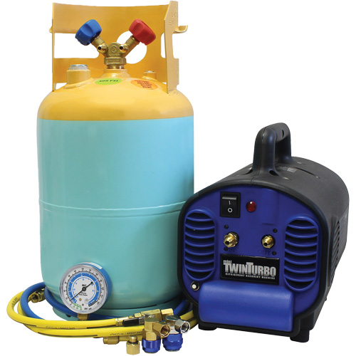 Mini Twin Refrigerant Recovery System For Contaminated R134A And R1234Yf Sécurité Médic