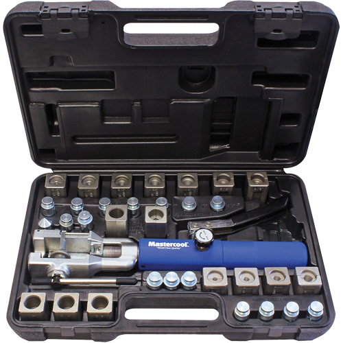Jeu d'outils &agrave; &eacute;vaser hydraulique universel avec manche bleu & jeu d'adaptateurs Sécurité Médic