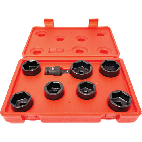 8 Pc. Extra-Low-Profile Oil Filter Socket Set Sécurité Médic