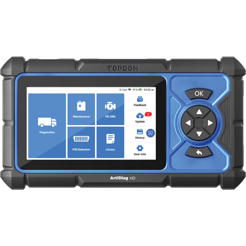 Outil de diagnostic robuste 5" ArtiDiag HD avec fonctions d'entretien Sécurité Médic