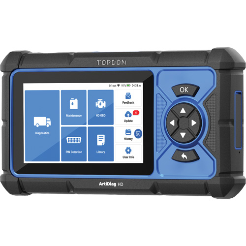Outil de diagnostic robuste 5" ArtiDiag HD avec fonctions d'entretien Sécurité Médic