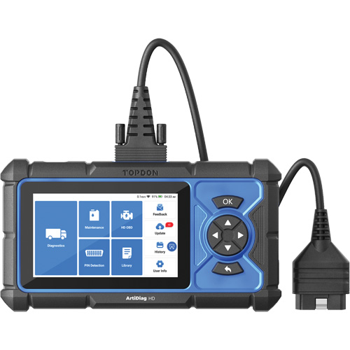 Outil de diagnostic robuste 5" ArtiDiag HD avec fonctions d'entretien Sécurité Médic