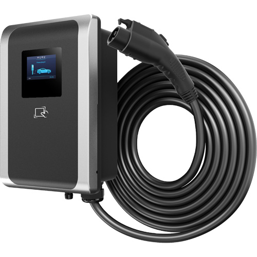 Chargeur pour VE commercial PulseQ AC Max, 80 A, Niveau 2 CA, Connecteur Type 1 (SAE J1772) Sécurité Médic