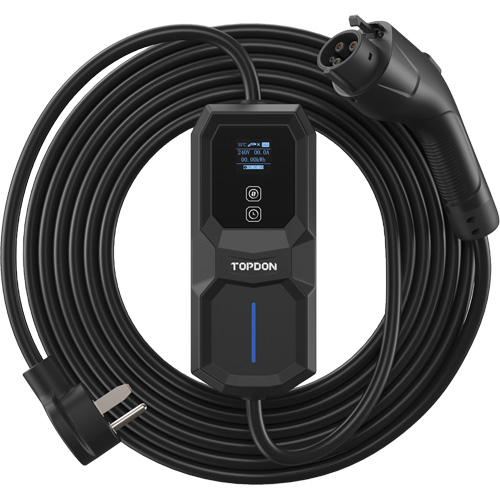 PulseQ AC Portable NEMA 6-50 Plug, 32 A, Level 2 AC, Type 1 (SAE J1772) Connector Sécurité Médic
