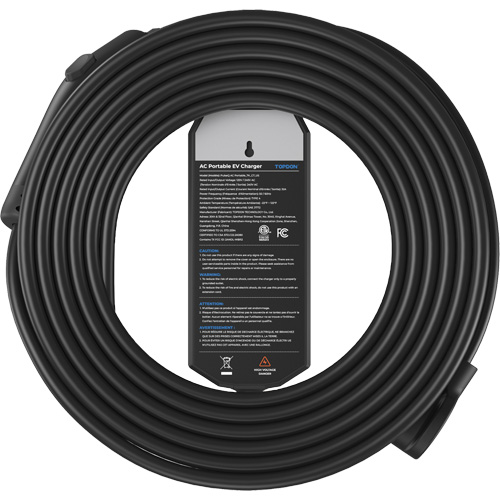 PulseQ AC Portable NEMA 6-50 Plug, 32 A, Level 2 AC, Type 1 (SAE J1772) Connector Sécurité Médic