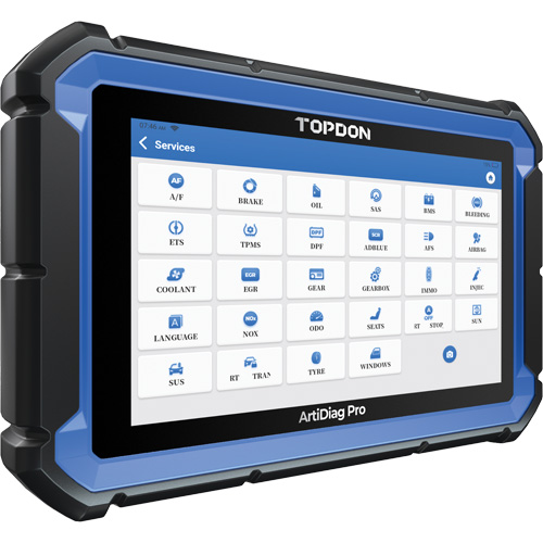 Outil de diagnostic ArtiDiag Pro 7" avec fonctions de service et commandes bidirectionnelles Sécurité Médic
