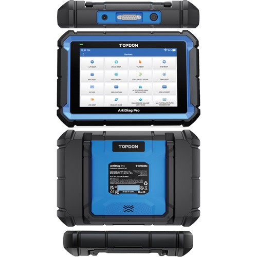 Outil de diagnostic ArtiDiag Pro 7" avec fonctions de service et commandes bidirectionnelles Sécurité Médic