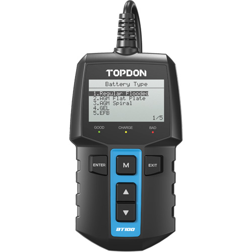 BT100 12V Battery & System Tester Sécurité Médic