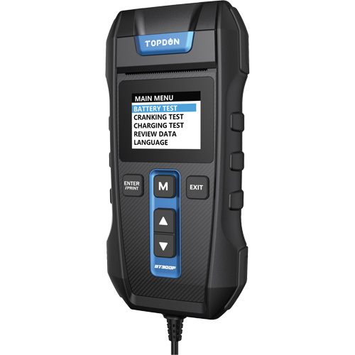 BT300P Battery, Charging & Cranking System Tester with Printer Sécurité Médic
