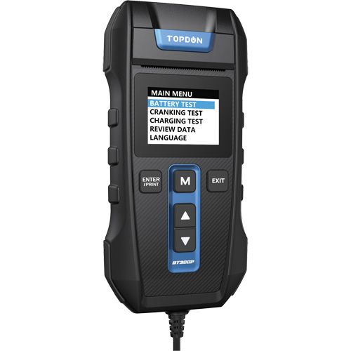 BT300P Battery, Charging & Cranking System Tester with Printer Sécurité Médic
