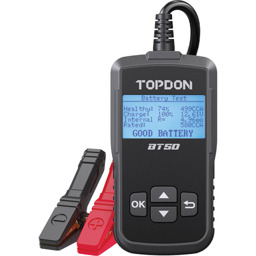 BT50 Battery, Charging & Cranking System Tester Sécurité Médic