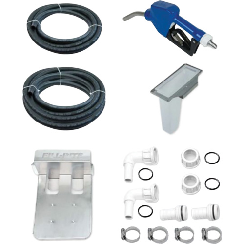 Pompe de transfert de fluide d'&eacute;chappement diesel (DEF) 115 V CA avec support pour cuve GRV et pistolet Sécurité Médic