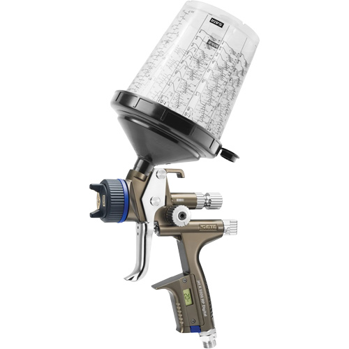 X5500 RP 1.3 I RPS D DIGI psi Premium Paint Spray Gun for Automotive Refinishing, 1/4" NPT Air Inlet, 10.24 CFM, 0.6 L/0.9 L Capacity, 0.17 PSI Sécurité Médic
