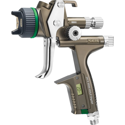 X5500 HVLP 1.3 I RPS D DIGI psi Premium Paint Spray Gun for Automotive Refinishing, 1/4" NPT Air Inlet, 15.19 CFM, 0.6 L/0.9 L Capacity, 0.17 PSI Sécurité Médic