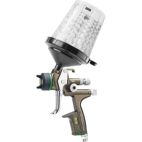 X5500 HVLP 1.3 I RPS D DIGI psi Premium Paint Spray Gun for Automotive Refinishing, 1/4" NPT Air Inlet, 15.19 CFM, 0.6 L/0.9 L Capacity, 0.17 PSI Sécurité Médic