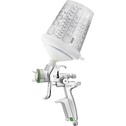 4400 B HVLP 1.0 SR 0.3 L RPS Premium Paint Spray Gun for Spot Repairs in Automotive Finishes, 1/4" NPT Air Inlet, 4.24 CFM, 0.3 L Capacity, 0.14 PSI Sécurité Médic