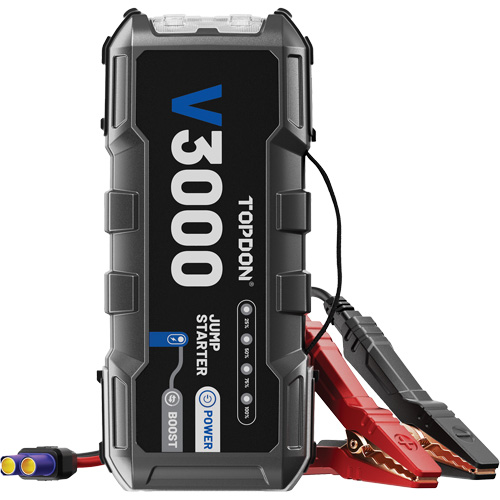 V3000 Jump Starter, Power Bank & Flashlight Sécurité Médic