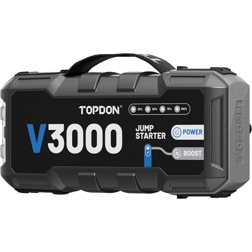 V3000 Jump Starter, Power Bank & Flashlight Sécurité Médic