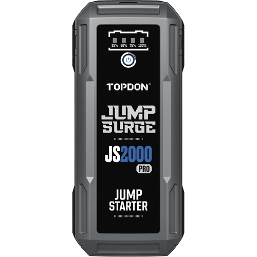 D&eacute;marreur de secours, banque d'alimentation et lampe de poche JumpSurge2000Pro &agrave; 2500 A de pointe Sécurité Médic