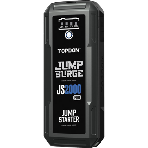 D&eacute;marreur de secours, banque d'alimentation et lampe de poche JumpSurge2000Pro &agrave; 2500 A de pointe Sécurité Médic