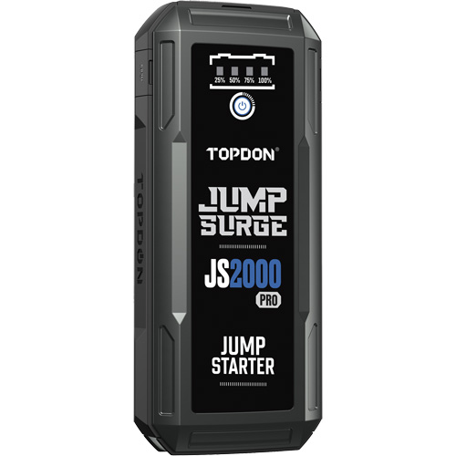 D&eacute;marreur de secours, banque d'alimentation et lampe de poche JumpSurge2000Pro &agrave; 2500 A de pointe Sécurité Médic