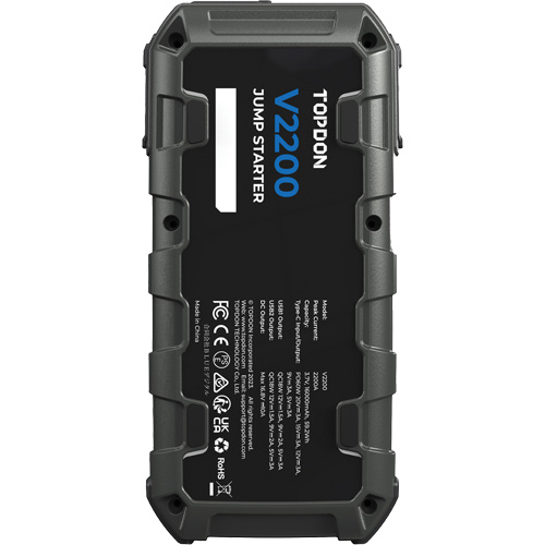 V2200 Jump Starter, Power Bank & Flashlight Sécurité Médic