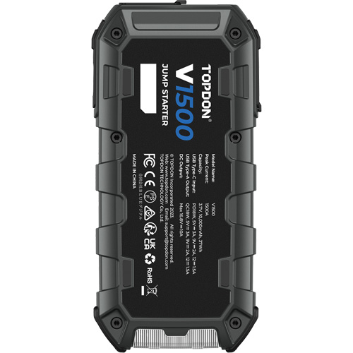 V1500 Jump Starter, Booster, Power Bank & Flashlight Sécurité Médic