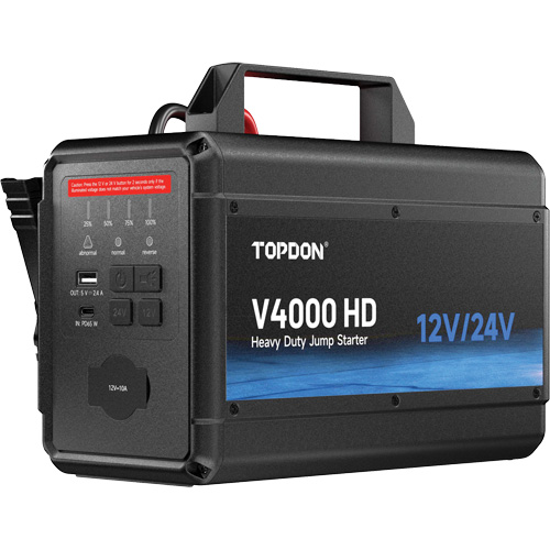 V4000 HD 12V/24V 4000A Jump Starter Sécurité Médic
