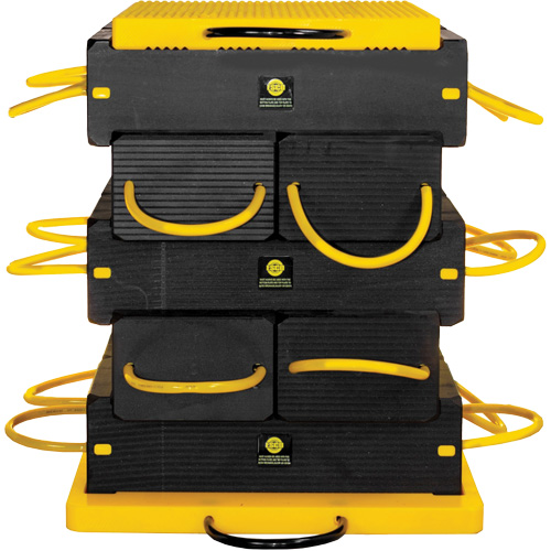 12-Piece CribLok Composite Cribbing System Kit Sécurité Médic