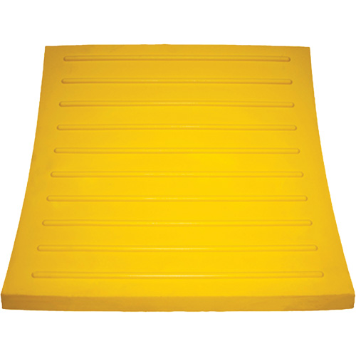Cale de roue, Polyur&eacute;thane, Jaune, 15-1/4" la x 12-1/8'' p x 10-3/4" h Sécurité Médic