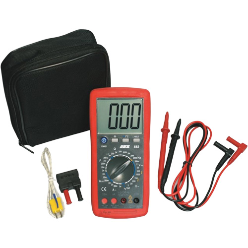 Deluxe Digital Multimeter with Amp Shutters Sécurité Médic