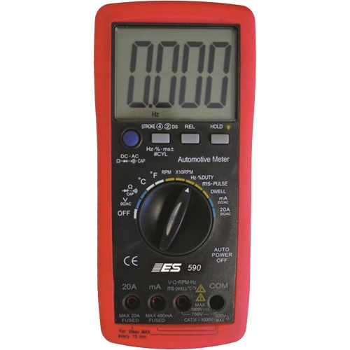 Pro Automotive Digital Multimeter with Case Sécurité Médic