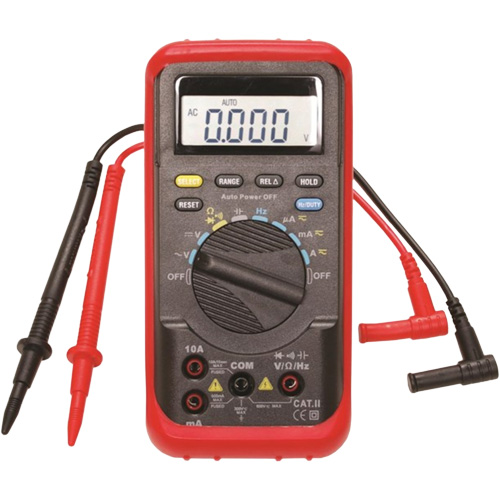 Auto-Ranging Digital Multimeter with Holster Sécurité Médic
