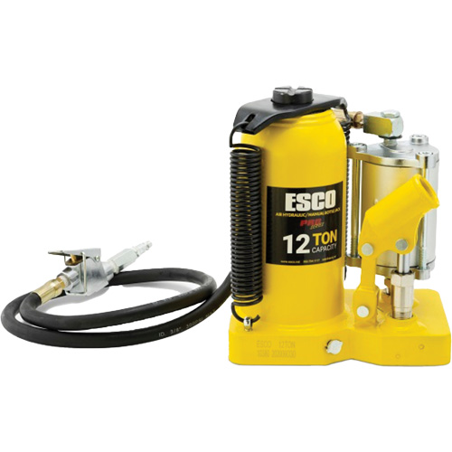 Pro Series Bottle Jack, 12 Ton(s), Air Hydraulic, 18-1/2" Raised Height Sécurité Médic