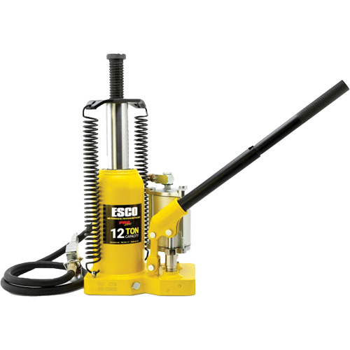 Pro Series Bottle Jack, 12 Ton(s), Air Hydraulic, 18-1/2" Raised Height Sécurité Médic