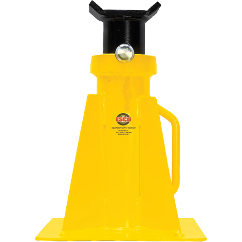 Support de v&eacute;rin &agrave; goupille, Tige verrouillable, Capacit&eacute; de 25 tonnes, 15-3/4" - 26-3/4" h Sécurité Médic