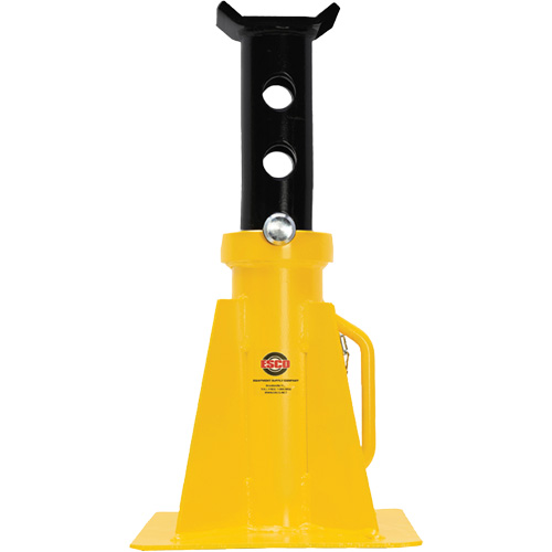 Support de v&eacute;rin &agrave; goupille, Tige verrouillable, Capacit&eacute; de 25 tonnes, 15-3/4" - 26-3/4" h Sécurité Médic