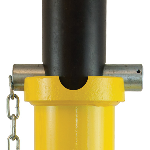 Support de v&eacute;rin &agrave; goupille, Tige verrouillable, Capacit&eacute; de 25 tonnes, 15-3/4" - 26-3/4" h Sécurité Médic
