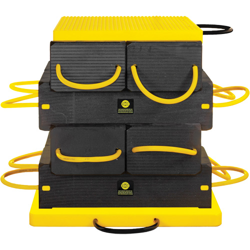 10-Piece CribLok Composite Cribbing System Kit Sécurité Médic
