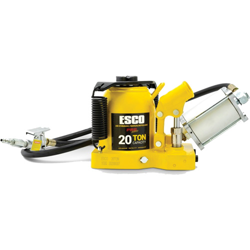 Cric bouteille de s&eacute;rie Pro "Shorty", 20 tonne(s), Air comprim&eacute;/hydraulique, 12-5/8" Hauteur &eacute;lev&eacute;e Sécurité Médic